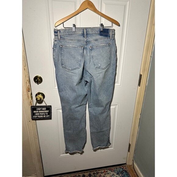Abercrombie & Fitch Blue The 90s Straight Ultra High Rise Jeans - Picture 2 of 3